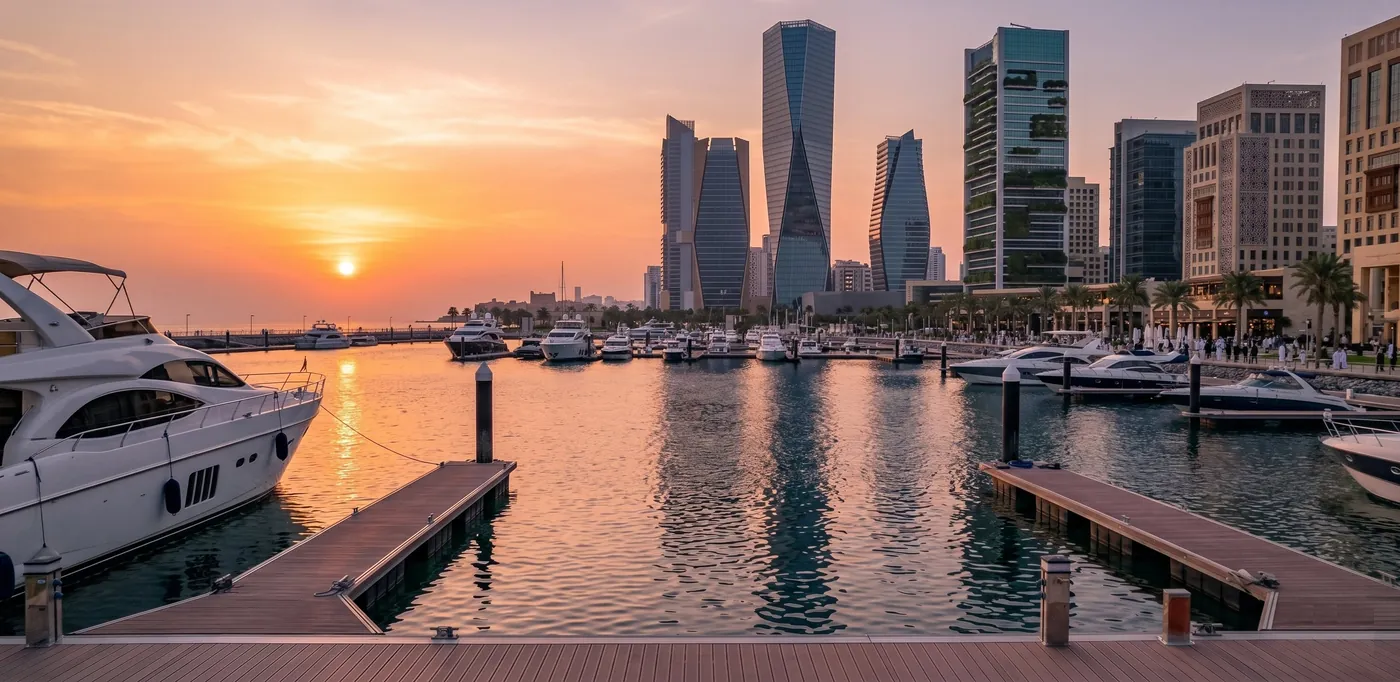 Marina Basin — Dock Level View